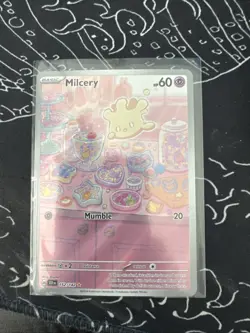 Pokemon TCG Milcery 152/142 Stellar Crown Holo Illustration Rare - Image 1