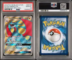 2018 Pokemon Sm Black Star Promo #SM139 Salamence Gx PSA 10 Low Population! - Image 3