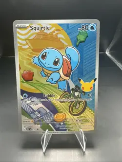 Pokemon Squirtle 039 First Partner Illustration Full Art Holo Promo - Image 1