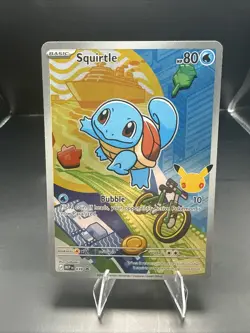 Pokemon Squirtle 039 First Partner Illustration Full Art Holo Promo - Image 2