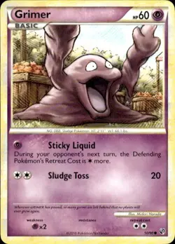 Pokemon Grimer Undaunted 50/90 Light Play LP+ or Better - Image 1