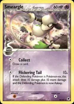 Pokemon Smeargle (Delta Species) Dragon Frontiers 39/101 Light Play - Image 1