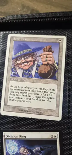 MTG Land Tax - Mercadian Masques Uncommon Enchantment - Image 1