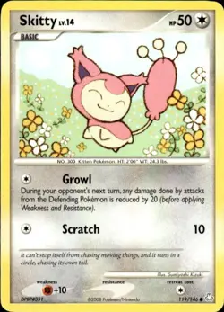 Pokemon Skitty Legends Awakened 119/146 Light Play LP+ or Better - Image 1