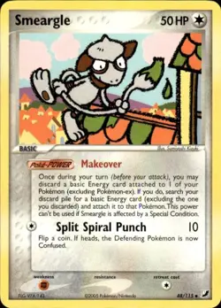 Pokemon Smeargle Unseen Forces 48/115 Light Play LP+ or Better - Image 1