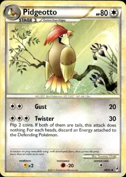 Pokemon Pidgeotto Call of Legends 48/95 Light Play LP+ or Better - Image 1