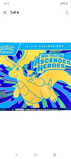 Pokemon Mega Evolution Ascended Heroes Elite Trainer Box #AS - Image 1