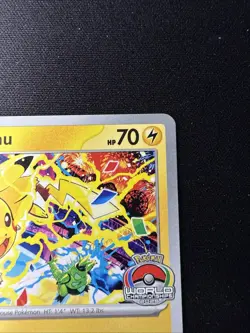 Pikachu SVP 225 - Pokemon TCG Black Star Promo World Championship 2025 Stamp NM - Image 3