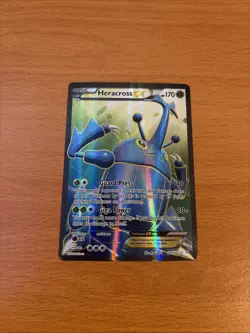 Pokemon Heracross EX (105 Full Art) 105/111 XY - Furious Fists Holo LP condition - Image 1