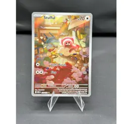 Pokemon tcg Me01 Mega Evolution Stufful 154/132 illustration rare holo English - Image 1