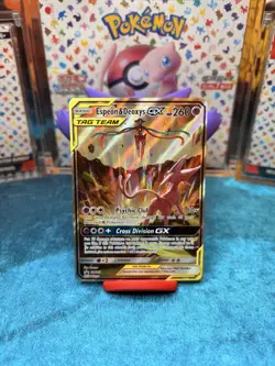 Pokemon TCG Espeon & Deoxys GX TAG TEAM Promo Holo SM240 Basic *LP-NM* - Image 3