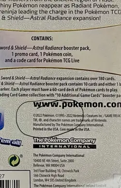 Pokemon TCG Astral Radiance Sealed Booster Packs + Promos - 2 Total New - Image 3