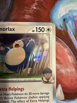 Hop's Snorlax (Prerelease) - Pokemon TCG SV09 #184 Black Star Promo LP+ - Image 3