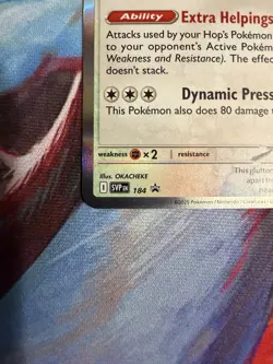 Hop's Snorlax (Prerelease) - Pokemon TCG SV09 #184 Black Star Promo LP+ - Image 5