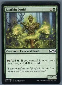 Magic the Gathering MTG Core Set 2020 Leafkin Druid #178 Buy 2 Get 1 - Image 1