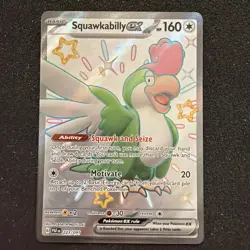 Squawkabilly ex 223/091 Shiny Ultra Rare Paldean Fates Pokemon Holo Near Mint - Image 1