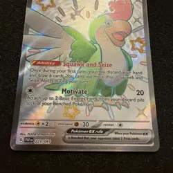 Squawkabilly ex 223/091 Shiny Ultra Rare Paldean Fates Pokemon Holo Near Mint - Image 3