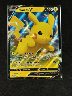 Pokemon - Pikachu V SWSH061 - Sword & Shield Black Star Promo - NM - Image 1