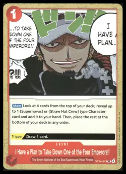 One Piece #OP14-019 I Have a Plan to Take Down One of the Four Emperors!! - Image 1