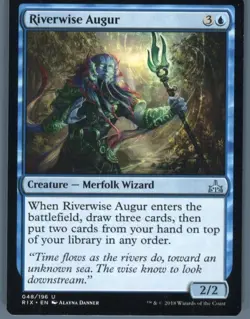 Magic the Gathering MTG Rivals of Ixalan Riverwise Augur #48 Buy 2 Get 1 - Image 1