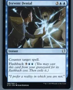 Magic the Gathering MTG Commander 2019 Fervent Denial #86 Buy 2 Get 1 - Image 1