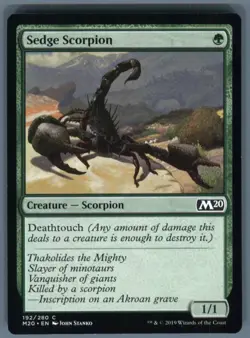Magic the Gathering MTG Core Set 2020 Sedge Scorpion #192 Buy 2 Get 1 - Image 1