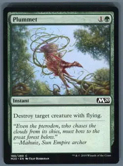 Magic the Gathering MTG Core Set 2020 Plummet #188 Buy 2 Get 1 - Image 1