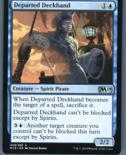 Magic the Gathering MTG Core Set 2019 Departed Deckhand #49 Buy 2 Get 1 - Image 1