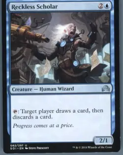 Magic the Gathering MTG Shadows over Innistrad Reckless Scholar #82 Buy 2 Get 1 - Image 1