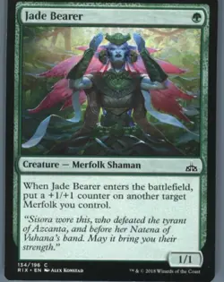 Magic the Gathering MTG Rivals of Ixalan Jade Bearer #134 Buy 2 Get 1 - Image 1