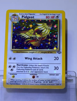 1999 Pokemon PIDGEOT Jungle Set HOLO Foil Rare Unlimited Edition Card 8/64 WotC - Image 2