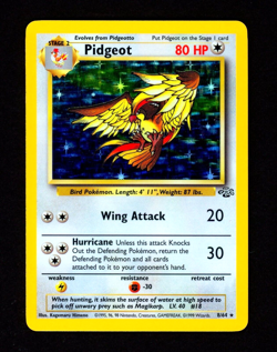 1999 Pokemon PIDGEOT Jungle Set HOLO Foil Rare Unlimited Edition Card 8/64 WotC - Image 3
