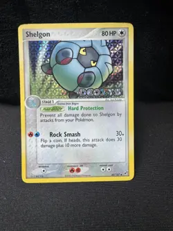 Pokemon Card - Shelgon Deoxys 45/107 Reverse Holo Stamped - Image 1