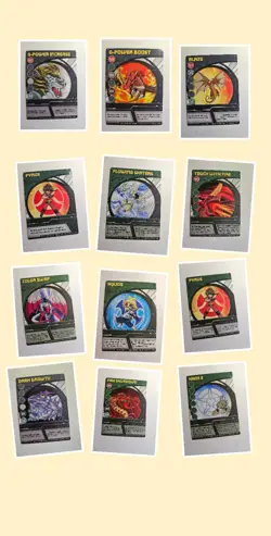 Bakugan TCG Card Lot of 23 Ability & Gate Cards 2008 Spin Master Pyrus Aquos - Image 2