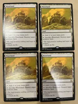 MTG Wasteland x4 NM Eternal Masters Rare Playset - Image 1