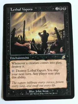 MTG Lethal Vapors Scourge 68/143 Regular Rare LP - Image 1