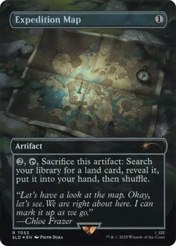 MTG Expedition Map (7053) - Rainbow Foil, NM-Mint, English Secret Lair Drop Seri - Image 1