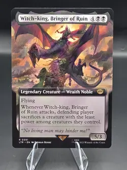 Witch-king, Bringer of Ruin Extended Art MTG The Lord Of The Rings Unplayed NM - Image 1