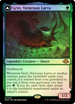 Grist, Voracious Larva Foil Modern Horizons 3 NM MTG - Image 1