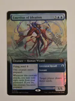 MTG Emeritus of Ideation Extended Art Foil #315 Secrets of Strixhaven Near Mint - Image 1
