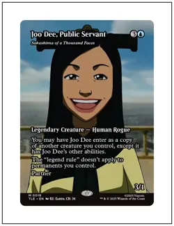1x Joo Dee, Public Servant - Sakashima of a..., Borderless Art, Magic MTG NM - Image 1