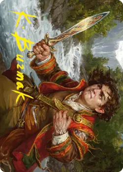 MTG Frodo Baggins Art Card (16/81) (Gold-Stamped Signature) [The Lord of the Rin - Image 1