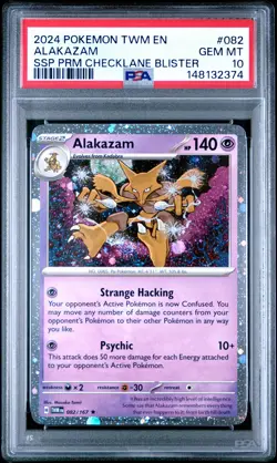 2024 Pokemon Twilight Masquerade 82 Alakazam SSP PSA 10 148132374 - Image 1
