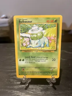 Bulbasaur 044/102 Base Set Regular Common MP Pokemon WOTC - Image 1