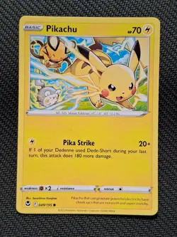 Pikachu 049/195 Silver Tempest Common Non Holo Pokemon NEAR MINT NM - Image 1