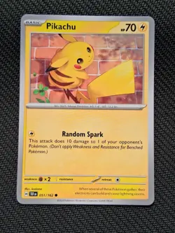 Pikachu 051/162 Pokemon Temporal Forces NEAR MINT NM - Image 1