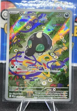 Pokemon Shroodle 149/132 Me01: Mega Evolution Illustration Rare Full Art Holo - Image 1