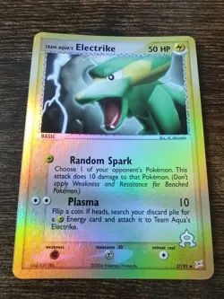 Electrike 27/95 EX Team Magma Vs Team Aqua Reverse Holo Pokemon MINT - Image 1