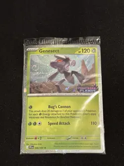 Pokemon TCG - Genesect 008/094 - Mega Evolution Stamped Promo - Sealed Near Mint - Image 3