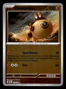 Hippopotas 039/088 ME03 Perfect Order Pokemon Reverse Holo Near Mint - Image 1